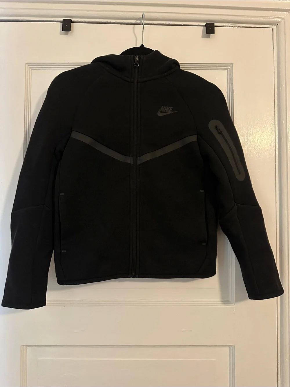 Nike Tech  Kids Black Hooded Full-Zip up